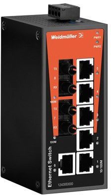 WEIDMÜLLER - Ethernet kytkin - 1286570000 IE-SW-BL08T-6TX-2ST