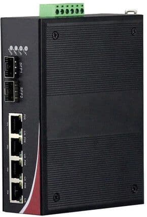 MELBYE - Ethernet kytkin - 2xFX 1Gb SFP 4xTP 1Gb