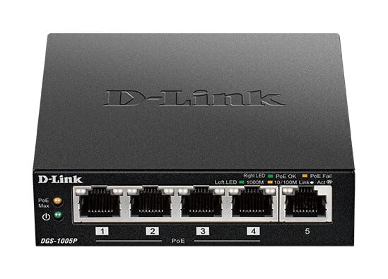 D-LINK - Ethernet kytkin - DGS-1005P/E