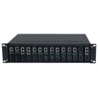 MICRODATA - Mediamuunnin - 14 slot mediaconverter rack AC