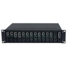 MICRODATA - Mediamuunnin - 14 slot mediaconverter rack DC
