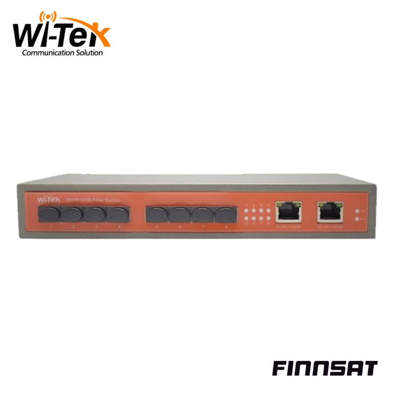 WI-TEK - Ethernet kytkin - 8SFP+2GE kuitukytkin 19"