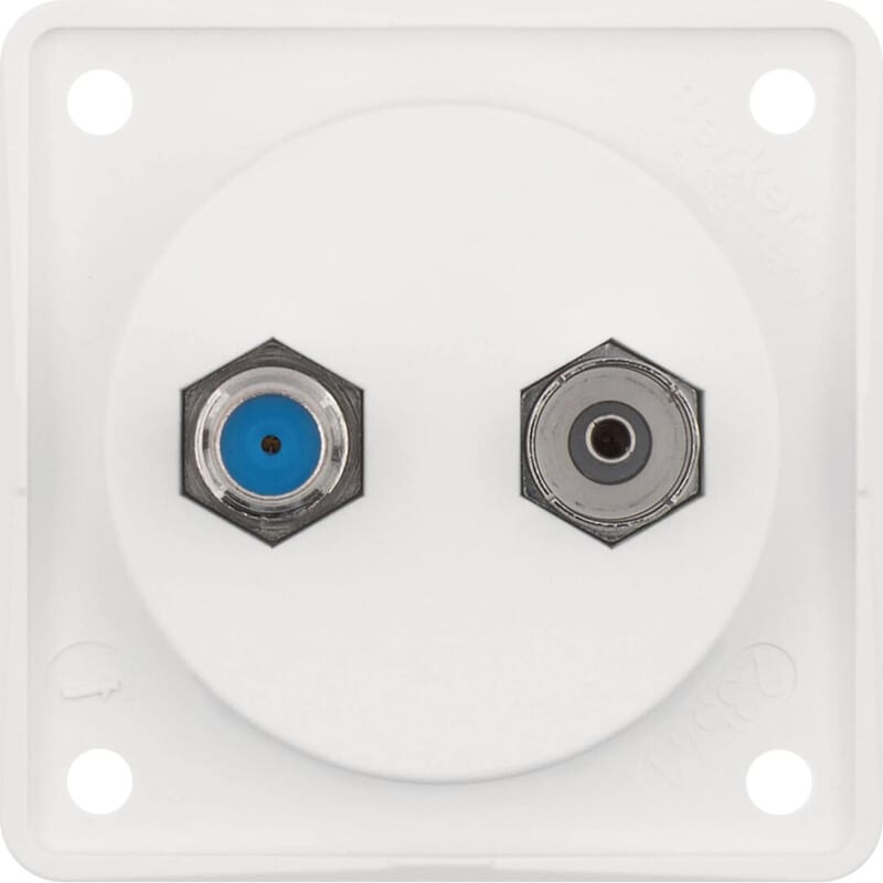 HAGER - Antennirasia Intergro Flow - R+SAT IEC/F-liittimillä ant