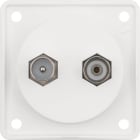 HAGER - Antennirasia Intergro Flow - TV+R IEC/F-liittimillä val