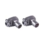 TELEVES - IEC-kulmaliitin uros+naaras - T4376