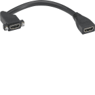 HAGER - Liitin Ecoline - GMDSHDMI HDMI 1.4 0.2m häntäk.