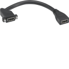 HAGER - Liitin Ecoline - GMDSHDMI HDMI 1.4 0.2m häntäk.