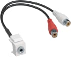 HAGER - Liitin - GMKAUDIO2 3.5mm/2xRCA Keystone