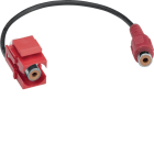 HAGER - Liitin - GMKRCART RCA punainen Keystone