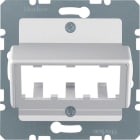 HAGER - Keskiölevy S.1 - 3 MINI-COM moduulille alu
