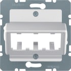 HAGER - Keskiölevy S.1 - 3 MINI-COM moduulille alu