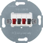 HAGER - S.1/R.1/R.3 - kaiutinliitinrunko stereo val