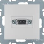 HAGER - S.1 - VGA ruuviliitinrasia alu