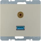 HAGER - AV-rasia K.5 - USB/3.5mm audio UK rst