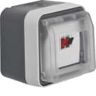 HAGER - Pintarasia IP55 harm W.1 - Kaiutinrasia 1-osainen