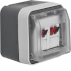 HAGER - Pintarasia IP55 harm W.1 - Kaiutinrasia 2-osainen