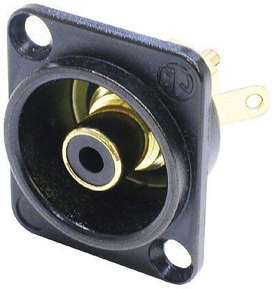 NEUTRIX - RCA-liitin naaras, musta - NF2D-B-0