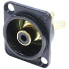 NEUTRIX - RCA-liitin naaras, musta - NF2D-B-0