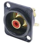 NEUTRIX - RCA-liitin naaras, punainen - NF2D-B-2