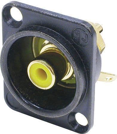 NEUTRIX - RCA-liitin naaras, keltainen - NF2D-B-4