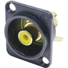 NEUTRIX - RCA-liitin naaras, keltainen - NF2D-B-4