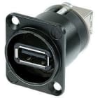 NEUTRIX - USB A/B-läpivienti D-sarja - NAUSB-W-B