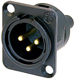 NEUTRIX - XLR 3-nap urosrunkoliitin - NC3MD-S-1-B (ruuviliitos)