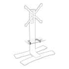 ERARD - AV-laite - Hylly lattiajalustalle, musta