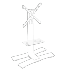 ERARD - AV-laite - Hylly lattiajalustalle, valk.