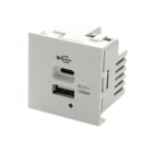 ERARD - AV-rasia - USB-A ja USB-C lataus 45x45mm