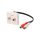 ERARD - AV-rasia - 45x45mm 2xRCA 20cm F/F