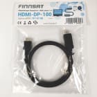 FINNSAT - Adapteri - DisplayPort - HDMI kaapeli 1m