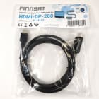 FINNSAT - Adapteri - DisplayPort - HDMI kaapeli 2m
