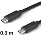 FINNSAT - Liitosjohto - USB-C > USB-C, P+D, 0.3m