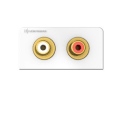 KINDERMANN KDC - Audio 2RCA liitinlevy 20cm kaa - 7456000510