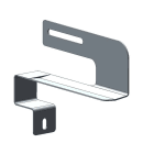 SALOMAAN KONEPAJA - Tiilikatolle - Lisäkiinnike katon alareunaan