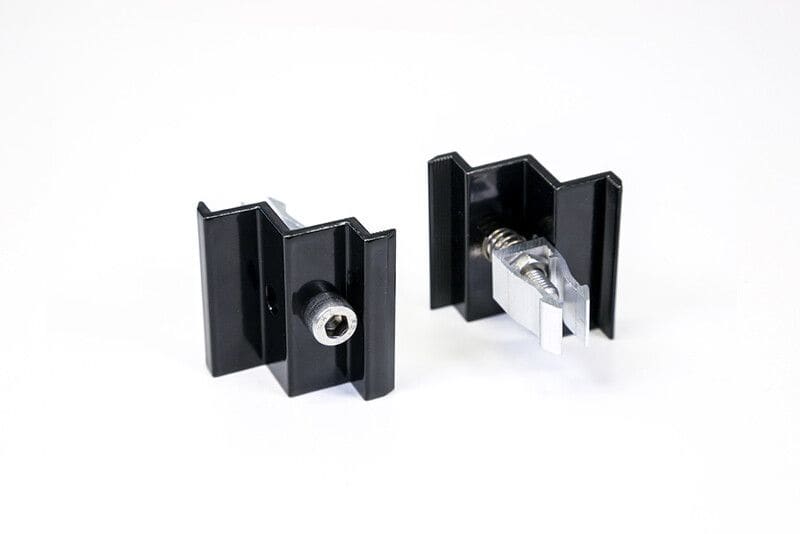 WISOL - 90012 Wisol-kiinnikkeet Musta - Päätykiinnike RR 35mm