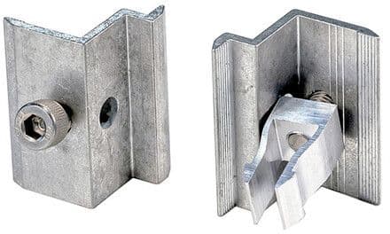 WISOL - 90017 Wisol-kiinnikkeet Alumiini - Päätykiinnike AL 30mm