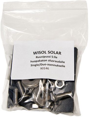 WISOL - 90146 Wisol -kiinnikkeet - Ruuvipussi 5:lle single/duo:lle