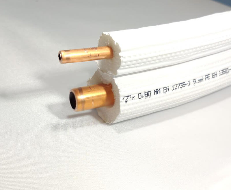 NORD ASLAK - Ilmalämpöpumpputarvike - Kupariputki 1/4+1/2x0,8mm, 20m