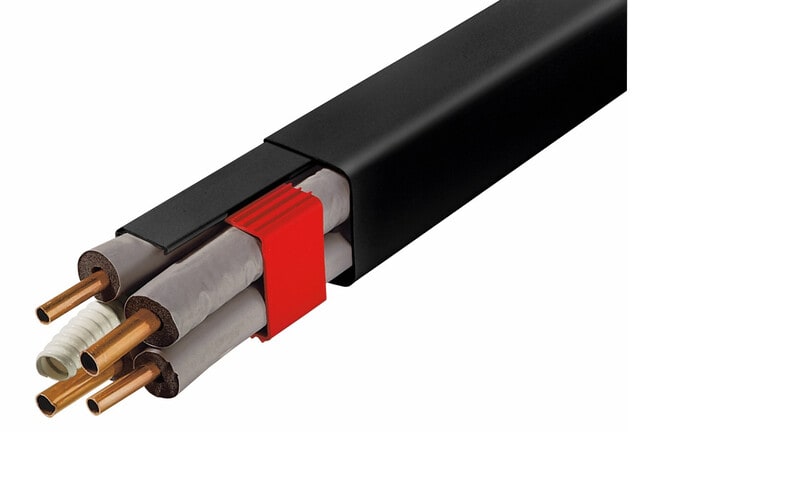 NORD ASLAK - Ilmalämpöpumpputarvike - Asennuskanava musta