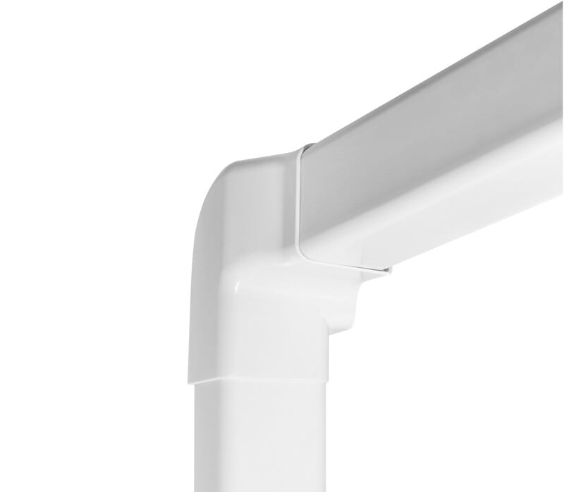 CANALSPLIT - Ilmalämpöpumpputarvike - Vasen pystykulma 80x60mm