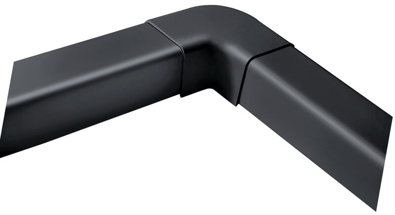 CANALSPLIT - Ilmalämpöpumpputarvike - Kulmapala Musta 80x60mm