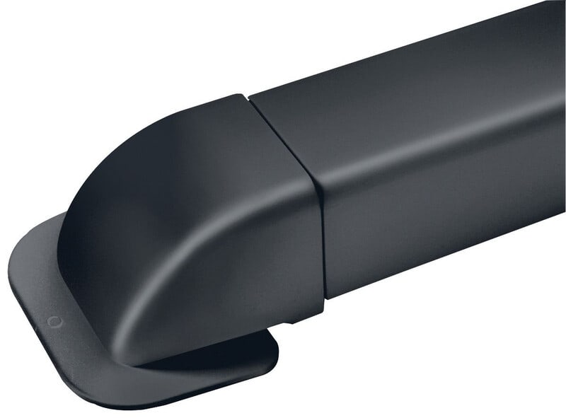 CANALSPLIT - Ilmalämpöpumpputarvike - Seinälähtö Musta 80x60mm