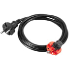 REJ-DESIGN - Asennus-/kytkentätarvike - pistokejohto 130 cm, musta