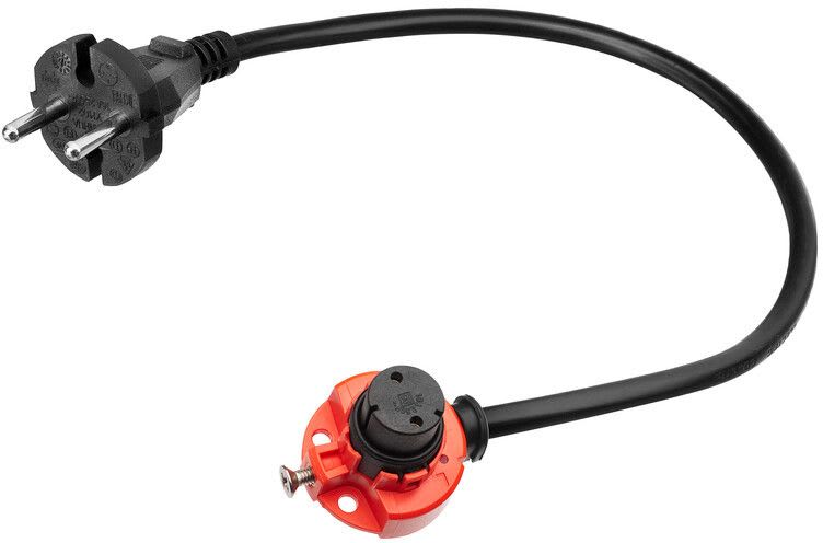 REJ-DESIGN - Asennus-/kytkentätarvike - pistokejohto 30 cm, musta