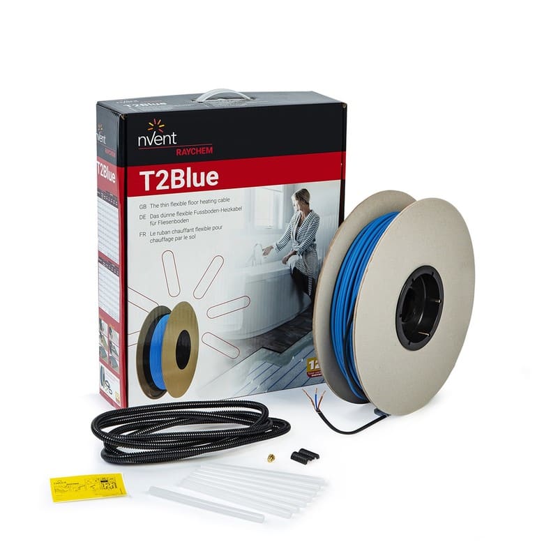RAYCHEM - Lattianlämmityskaapeli Raychem - T2Blue 10 80m/805 W 6.5-13.5 m2