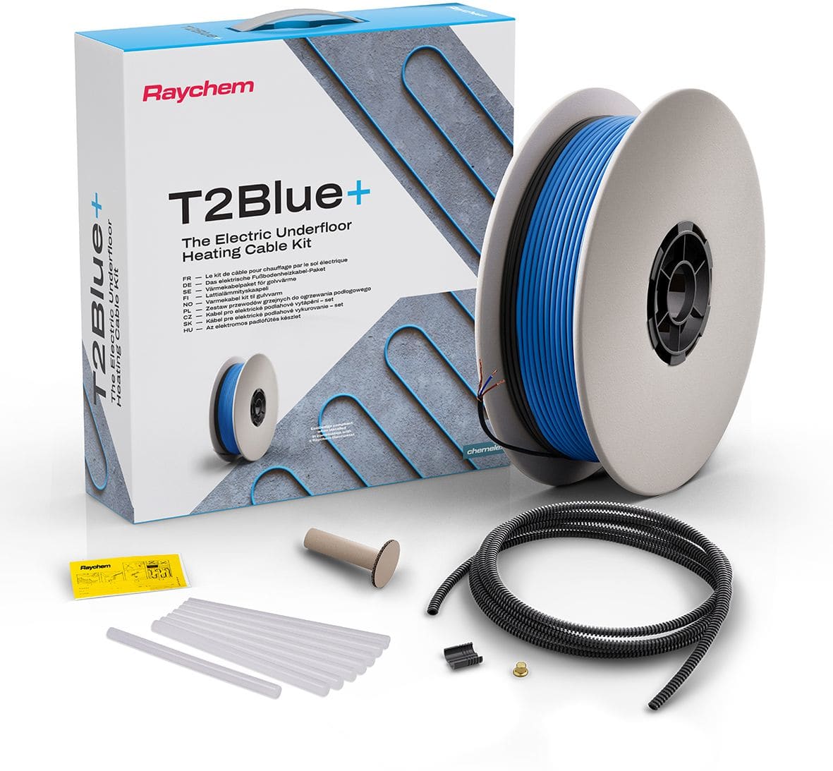RAYCHEM - Lattialämmityskaapeli - T2Blue+12W80M960W/230V6,4-16,0m2