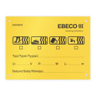 EBECO - Asennus-/kytkentätarvike - Lämmityskaapelikilpi