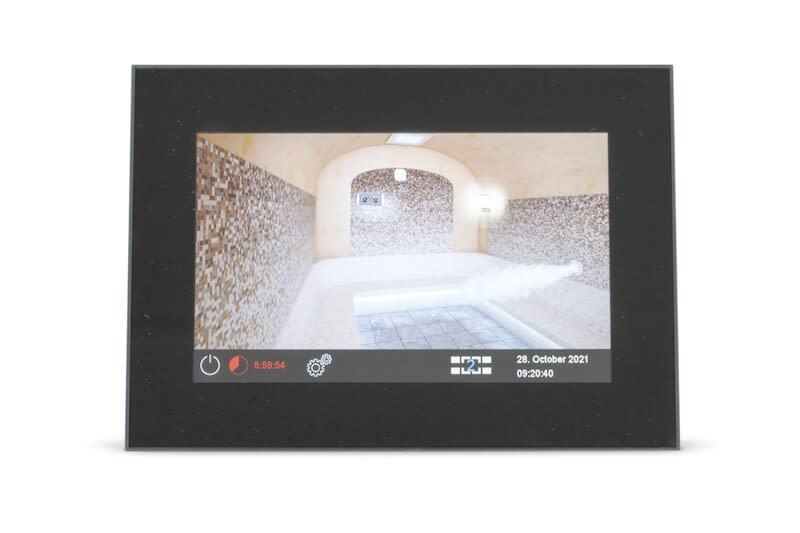 EOS - Ohjauskeskus - EOS EmoTouch3 Höyrysaunaan Musta